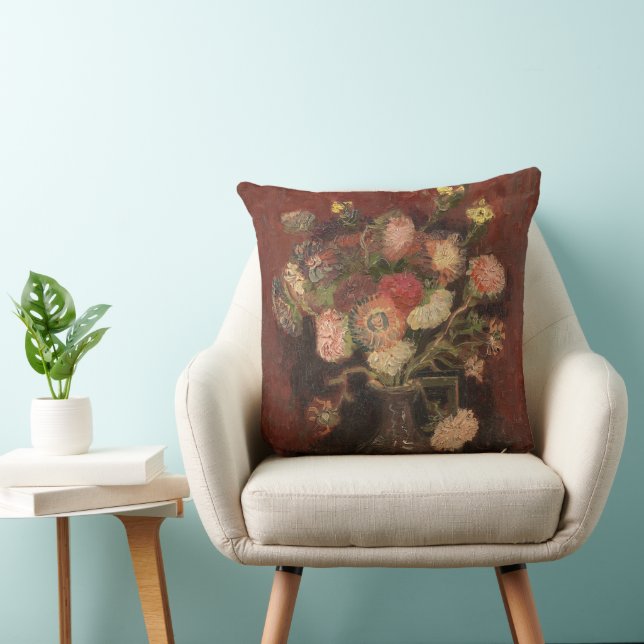 Cojín Decorativo Vase con tiranos chinos y gladioli van Gogh (Silla)