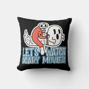 Cojín Decorativo Veamos Películas de Terror Gritar Horror