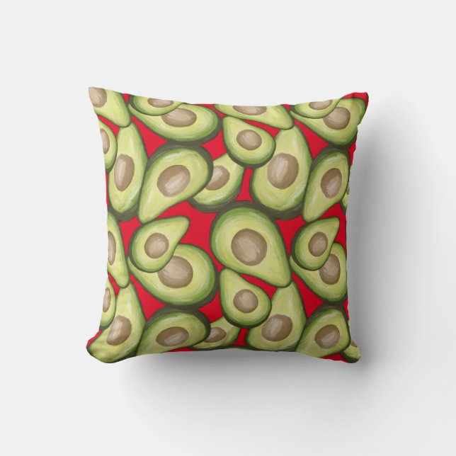 Cojín Decorativo Vegan Avacados Fresco Gourmet (Anverso)