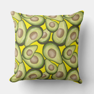 Cojín Decorativo Vegan Avacados Fresco Gourmet