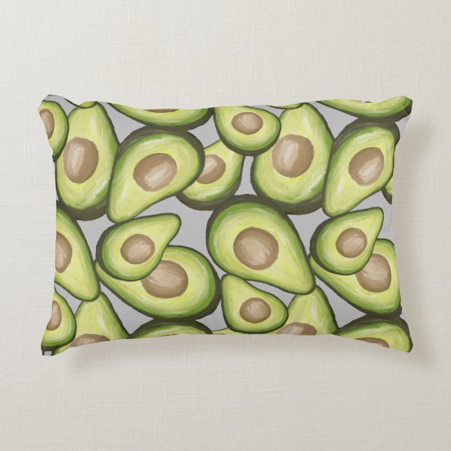 Cojín Decorativo Vegan Avacados Fresco Gourmet (Anverso)