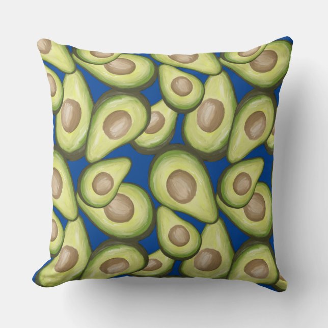 Cojín Decorativo Vegan Avacados Fresco Gourmet (Anverso)