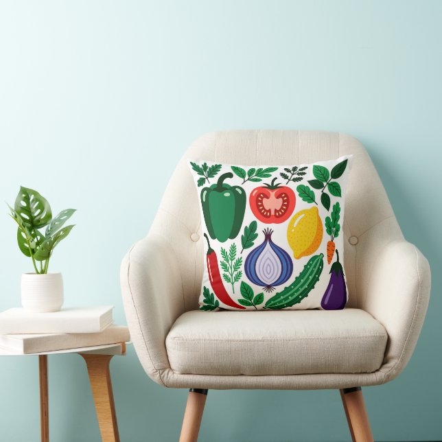 Cojín Decorativo Vegetable pattern (Silla)
