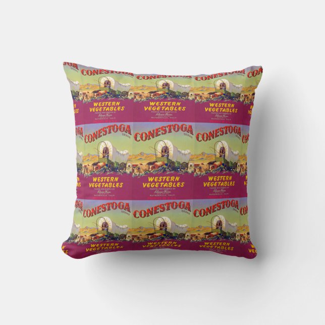 Cojín Decorativo Vegetales occidentales de Conestoga (Anverso)