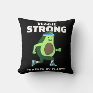 Cojín Decorativo Veggie Strong, impulsado por plantas