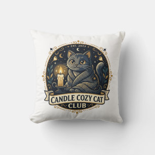 Cojín Decorativo Vela Acogedora Gato Regalo para Papá Gato - Vela A
