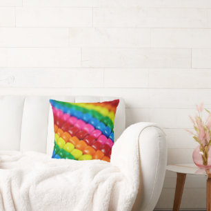 Cojín Decorativo Vela arcoiris