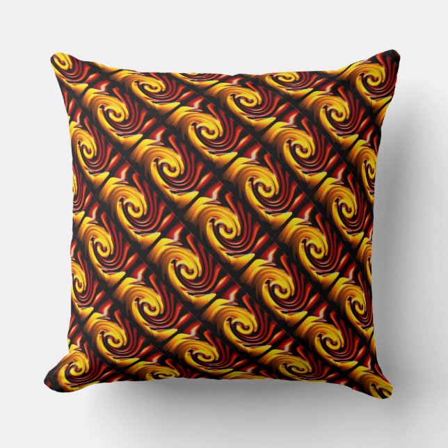 Cojín Decorativo Vela en el viento (amarillo/rojo) (Anverso)