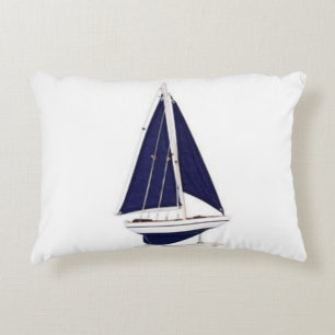 Cojín Decorativo velero azul marino vintage
