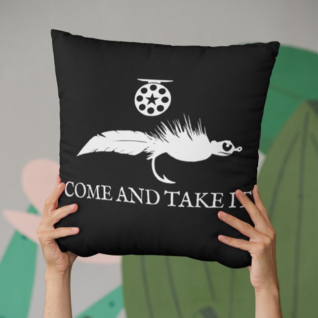 Cojín Decorativo Ven y toma la pesca de mosca (Subido por el creador)