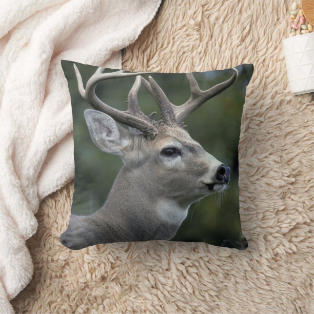 Cojín Decorativo Venado de cola blanca | Estado de Washington (Manta)