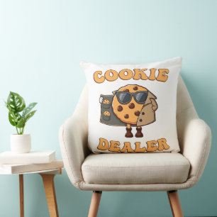 Cojín Decorativo Vendedor de Galletas Divertido Hornear