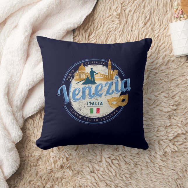 Cojín Decorativo Venecia con la cosecha del carnaval de Italia gond (Manta)