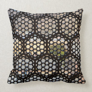 Cojín Decorativo Ventana Entramado geométrico, India