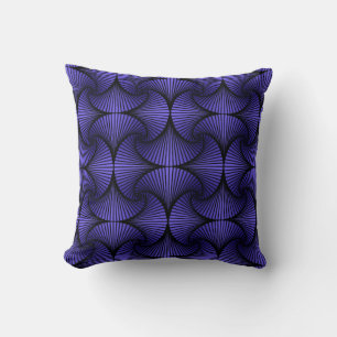 Cojín Decorativo Ventilador de vieira 3D geométrico gráfico Púrpura