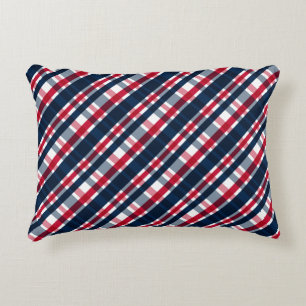 Cojín Decorativo Ventilador deportivo de Washington Blue White Red 