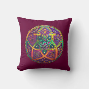 Cojín Decorativo Venus Flor de amor finoART Oro de la Antigüedad or