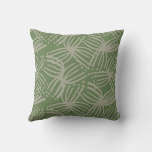 Cojín Decorativo Verano Contemporáneo abstracto flor limón verde os