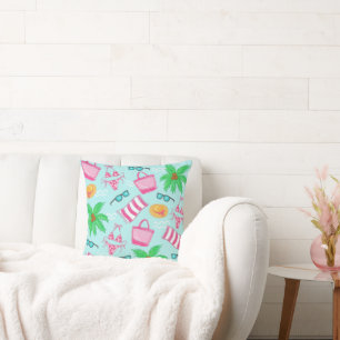 Cojín Decorativo Verano Elegante de Playa / Costero