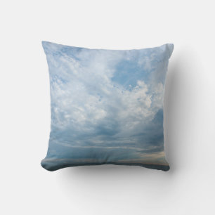 Cojín Decorativo Verano en la playa con el cielo al atardecer. Copi