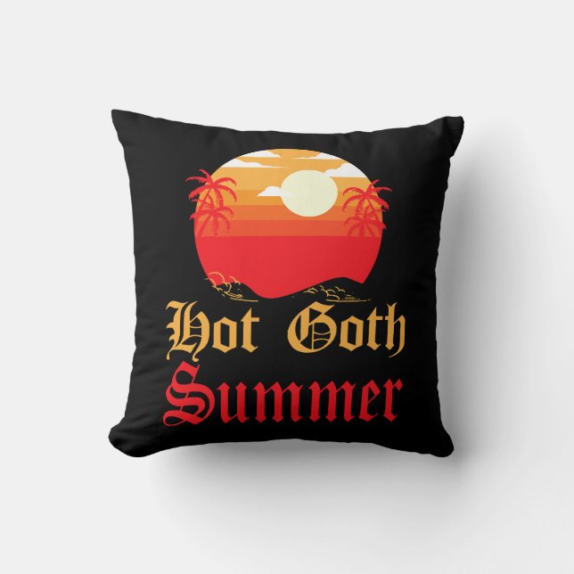 Cojín Decorativo verano gótico caliente (Anverso)