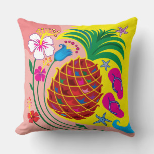 Cojín Decorativo Verano Tropical de Piña