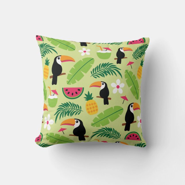 Cojín Decorativo Verano Tropical Turco (Anverso)