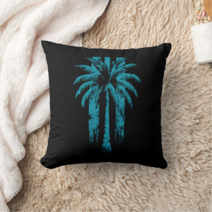 Cojín Decorativo Verano Tropical Vacaciones Playa Hawaiana Palma