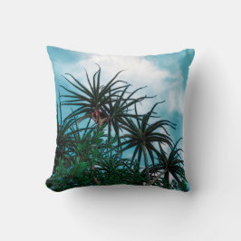 Cojín Decorativo Verano Vibes Palm Tree deja verde pálido