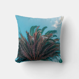 Cojín Decorativo Verano Vibes Palm Tree deja verde pálido