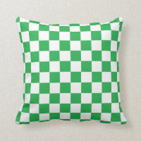 Verde a cuadros y blanco