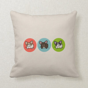 Cojín Decorativo Verde azul Frenchie