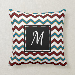 Cojín decorativo verde azulado de Moda en monogram