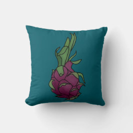 Cojín decorativo verde azulado Dragon Fruit