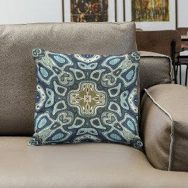 Cojín Decorativo Verde azulado Turquesa Seafoam Green Hip Bohemian