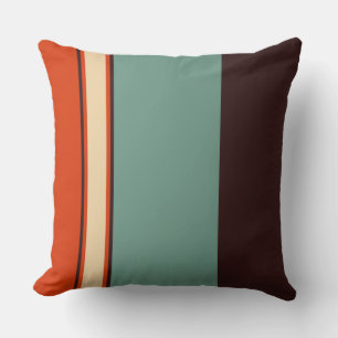 Cojín Decorativo VERDE AZULADO y NARANJA