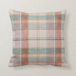 Cojín Decorativo Verde azulado y rojo