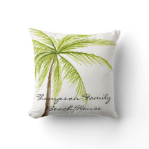 Verde blanco de la palmera del apellido de la casa