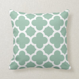 Cojín decorativo verde claro de Quatrefoil