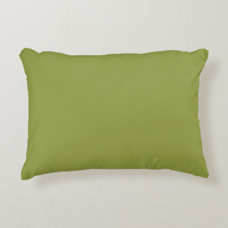 Cojín Decorativo Verde Color Sólido Aguacate Salvia #939c43