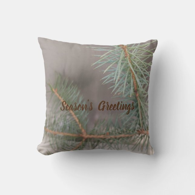 Cojín Decorativo Verde con gris (Anverso)