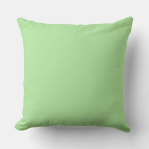 Cojín decorativo verde de menta sólida