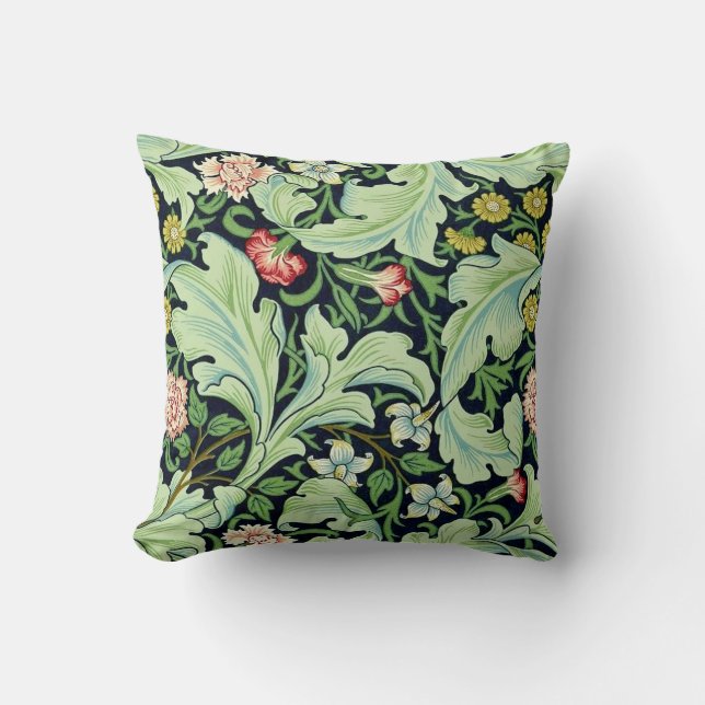 Cojín decorativo verde del Acanthus (Anverso)