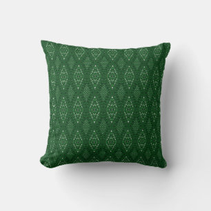 Cojín decorativo verde esmeralda Pave Diamonds
