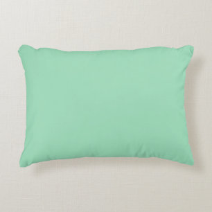 Cojín Decorativo Verde Espuma de Mar Color Sólido