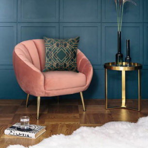 Cojín Decorativo Verde geométrico y dorado