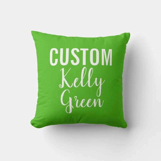Cojín decorativo VERDE KELLY personalizado Persona (Anverso)
