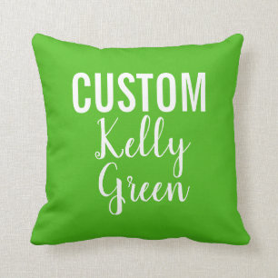 Cojín decorativo VERDE KELLY personalizado Persona