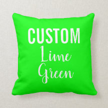 Cojín decorativo VERDE LIME personalizado Personal