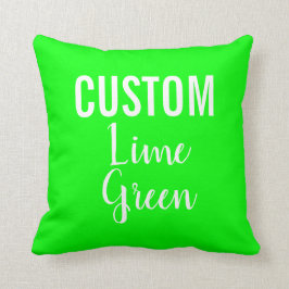 Cojín decorativo VERDE LIME personalizado Personal
